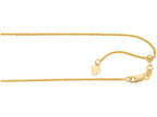 Finejewelers 14 Kt Yellow Gold 1.1mm 30 Inch Adjustable Wheat Chain Necklace