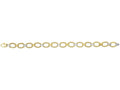Finejewelers 14 Kt Two Tone Gold 7.5 Inch Twisted Oval Link Bracelet With Lobster Clasp