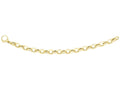 Finejewelers 14 Kt Yellow Gold 7.25 Inch 9.4mm Alternate Largesmall Oval Link Fancy Bracelet Large Lobster Clasp