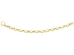 Finejewelers 14 Kt Yellow Gold 7.25 Inch 9.4mm Alternate Largesmall Oval Link Fancy Bracelet Large Lobster Clasp