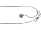 Finejewelers 14 Kt White Gold 22 Inch 0.9mm Adjustable Franco Chain Necklace