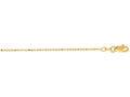 Finejewelers 14 Kt Yellow Gold 16 Inch 1.2mm Bright Cut Bead Chain Necklace With Lobster Clasp