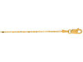 Finejewelers 14 Kt Yellow Gold 16 Inch 1.0mm Bright Cut Bead Chain Necklace With Lobster Clasp