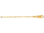 Finejewelers 14 Kt Yellow Gold 16 Inch 1.0mm Bright Cut Bead Chain Necklace With Lobster Clasp