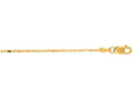 Finejewelers 14 Kt Yellow Gold 16 Inch 1.2mm Bright Cut Bead Chain Necklace With Lobster Clasp