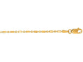 Finejewelers 14 Kt Yellow Gold 16 Inch 1.5mm Bright Cut Bead Chain Necklace With Lobster Clasp