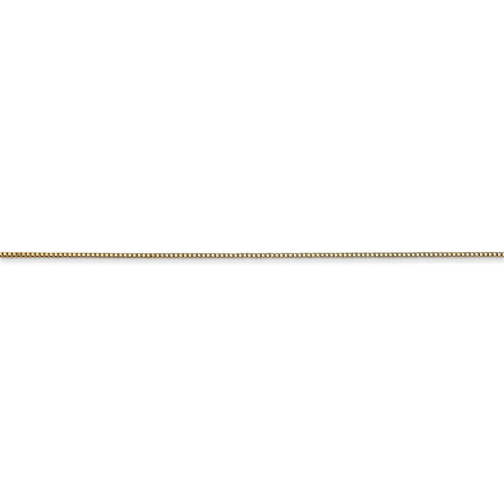 FJC Finejewelers 14 Kt Yellow Gold 13 Inch 0.5mm Classic Box Chain Necklace With Spring Ring Clasp