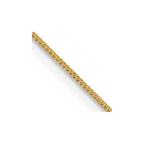 FJC Finejewelers 14 Kt Yellow Gold 13 Inch 0.5mm Classic Box Chain Necklace With Spring Ring Clasp