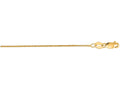 Finejewelers 14 Kt Yellow Gold 16 Inch 0.7mm Classic Box Chain Necklace With Lobster Clasp