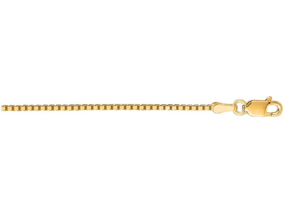 Finejewelers 14 Kt Yellow Gold 16 Inch 1.1mm Classic Box Chain Necklace With Lobster Clasp