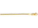 Finejewelers 14 Kt Yellow Gold 16 Inch 1.4mm Classic Box Chain Necklace With Lobster Clasp