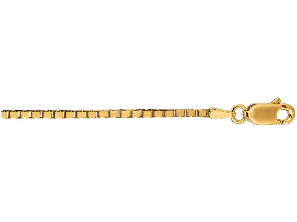 Finejewelers 14 Kt Yellow Gold 18 Inch 1.6mm Classic Box Chain Necklace With Lobster Clasp