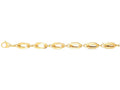 Finejewelers 14 Kt Yellow Gold 7.5 Inch 8.2mm Alternate Short Long Oval Link Fancy Bracelet Lobster Clasp No-extend
