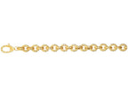 Finejewelers 14 Kt Yellow Gold 8 Inch 8.7mm Rope Textured Oval Link Fancy Bracelet With Lobster Clasp