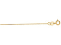 Finejewelers 14 Kt Yellow Gold 16 Inch 0.8mm Bright Cut Cable Link Chain Necklace With Lobster Clasp
