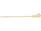 Finejewelers 14 Kt Yellow Gold 16 Inch 0.8mm Bright Cut Cable Link Chain Necklace With Lobster Clasp