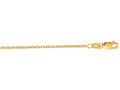Finejewelers 14 Kt Yellow Gold 16 Inch 1.5mm Bright Cut Cable Link Chain Necklace With Lobster Clasp