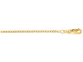 Finejewelers 14 Kt Yellow Gold 16 Inch 1.8mm Bright Cut Cable Link Chain Necklace With Lobster Clasp