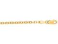Finejewelers 14 Kt Yellow Gold 18 Inch 3.1mm Bright Cut Cable Link Chain Necklace With Lobster Clasp