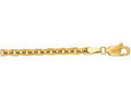 Finejewelers 14 Kt Yellow Gold 18 Inch 4.0mm Bright Cut Cable Link Chain Necklace With Lobster Clasp
