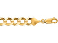 Finejewelers 14 Kt Yellow Gold 8.50 Inch 8.2mm Bright Cut Comfort Curb Bracelet Chain With Lobster Clasp