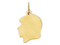 Finejewelers 14 Kt Yellow Gold Girl Head Charm