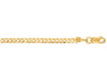 Finejewelers 14 Kt Yellow Gold 10 Inch 2.60mm Curb Type Chain Anklet With Lobster Clasp