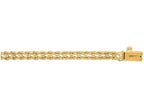 Finejewelers 14 Kt Yellow Gold 7 Inch 3.0mm Bright Cut Multi Line Rope Bracelet Chain With Box Catch Clasp