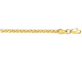 Finejewelers 14 Kt Yellow Gold 7.5 Inch 2.7mm Bright Cut Lite Franco Bracelet With Lobster Clasp