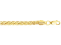 Finejewelers 14 Kt Yellow Gold 8 Inch 4.1mm Bright Cut Lite Franco Bracelet With Lobster Clasp