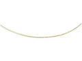 Finejewelers 14 Kt Yellow Gold 16 Inch 1.5mm Bright Cut Round Omega Necklace With Screw Off Clasp