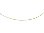 Finejewelers 14 Kt Yellow Gold 16 Inch 1.5mm Bright Cut Round Omega Necklace With Screw Off Clasp