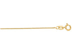 Finejewelers 14 Kt Yellow Gold 16 Inch 0.6mm Round Bright Cut Wheat Chain Necklace With Spring Ring Clasp