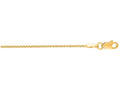 Finejewelers 14 Kt Yellow Gold 16 Inch 1.1mm Round Bright Cut Wheat Chain Necklace With Lobster Clasp