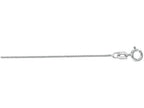 Finejewelers 14 Kt White Gold 16 Inch 0.6mm Bright Cut Wheat Chain Necklace With Spring Ring Clasp