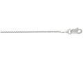 Finejewelers 14 Kt White Gold 16 Inch 1.1mm Bright Cut Wheat Chain Necklace With Lobster Clasp