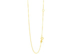 Finejewelers 14 Kt Yellow Gold 18 Inch 0.6mm Classic Box Chain Necklace Spring Ring Clasp Extender At 16 Inch