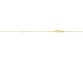 Finejewelers 14 Kt Yellow Gold 18 Inch 0.7mm Extendable Classic Box Chain Necklace With Spring Ring Clasp