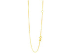 Finejewelers 14 Kt Yellow Gold 18 Inch 0.8mm Classic Box Chain Necklace Lobster Clasp Extender At 16 Inch