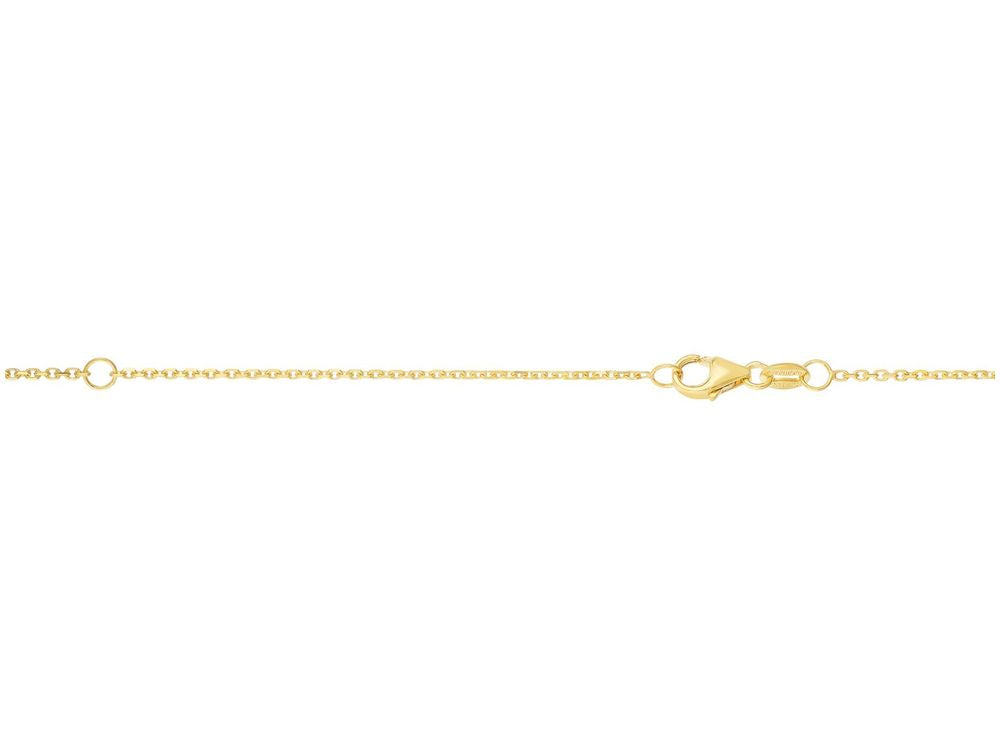 Finejewelers 14 Kt Yellow Gold 18 Inch 0.9mm Extenders At 16 Inch and 17 Inch Classic Cable Chain Necklace Wi