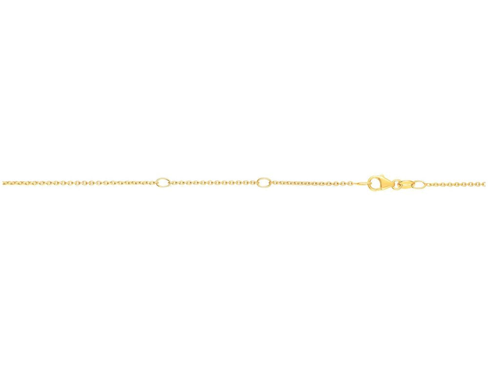 Finejewelers 14 Kt Yellow Gold 18 Inch 1.4mm Extenders At 16 Inch and 17 Inch Classic Cable Chain Necklace Wi