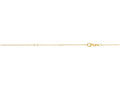 Finejewelers 14 Kt Yellow Gold 18 Inch 0.5mm Extenders At 16 Inch and 17 Inch Round Cable Chain Necklace