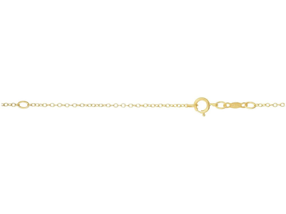 Finejewelers 14 Kt Yellow Gold 162 Inch 1.2mm Cable Chain Necklace Ext.at 16 Inch Lobster Clasp