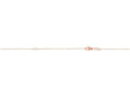 Finejewelers 14 Kt Rose Gold 18 Inch Pink 0.9mm Extendable Classic Cable Chain Necklace Lobster Clasp