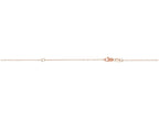 Finejewelers 14 Kt Rose Gold 18 Inch Pink 0.9mm Extendable Classic Cable Chain Necklace Lobster Clasp