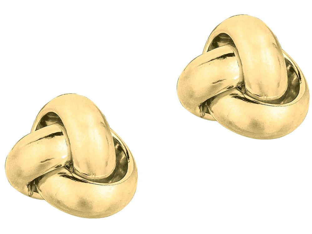 Finejewelers 14 Kt Yellow Gold One Row Love Knot Post Earring