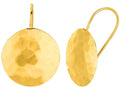 Finejewelers 14 Kt Yellow Gold Round Shield Like Drop Earring