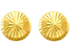 Finejewelers 14 Kt Yellow Gold 8.0mm Bright Cut Stud Earring