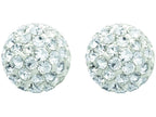 Finejewelers 14 Kt Two Tone Gold 8.0mm Ball Earring With Stone
