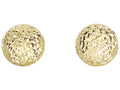 Finejewelers 14 Kt Yellow Gold 11.0mm Bright Cut Round Puffed Post Earring